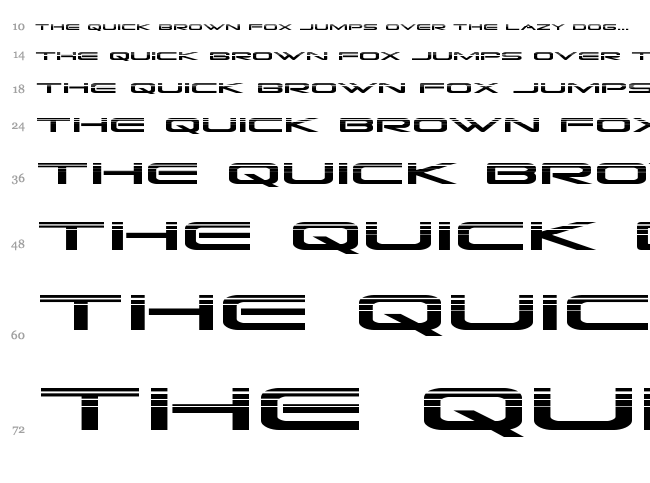 Grand Sport font waterfall