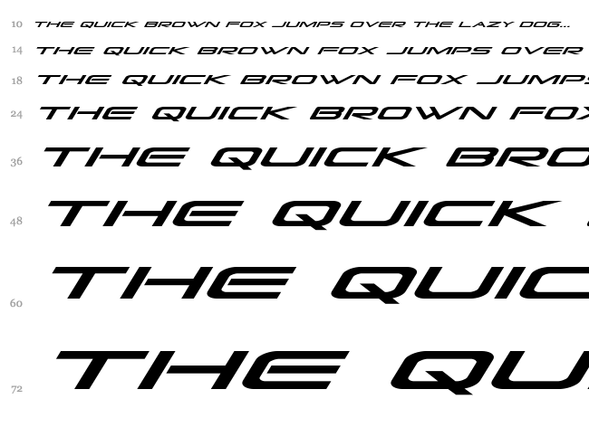 Grand Sport font waterfall