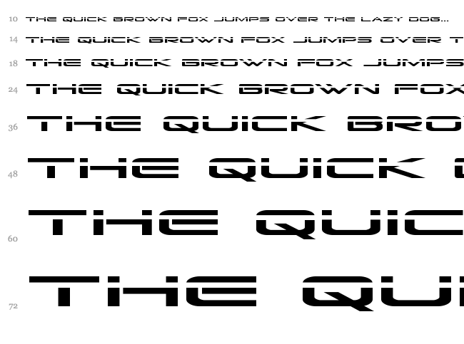Grand Sport font waterfall
