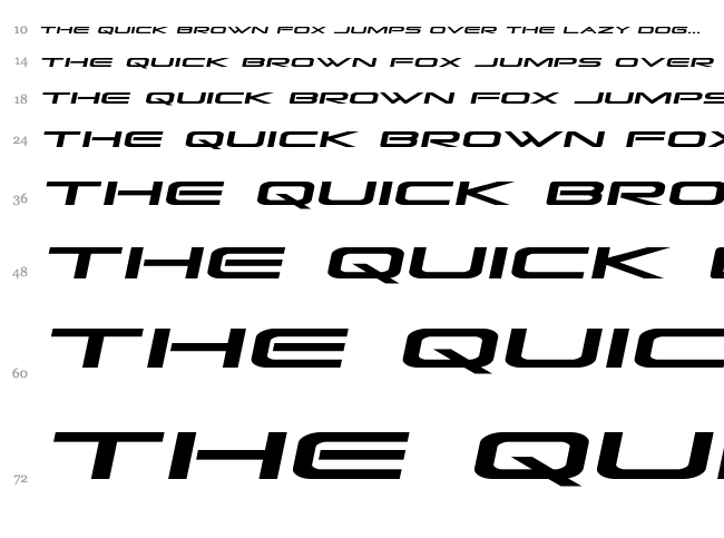 Grand Sport font waterfall