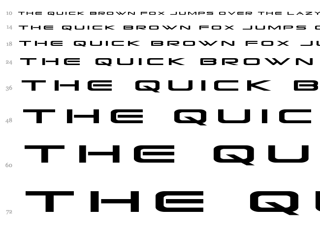 Grand Sport font waterfall