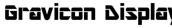 Gravicon Display font