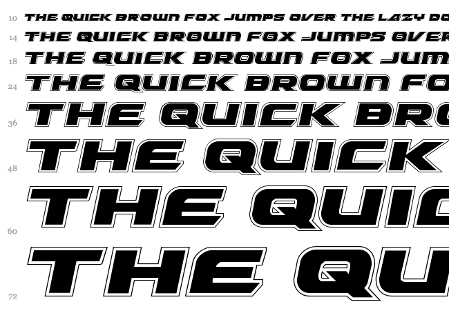 Graymalkin font waterfall