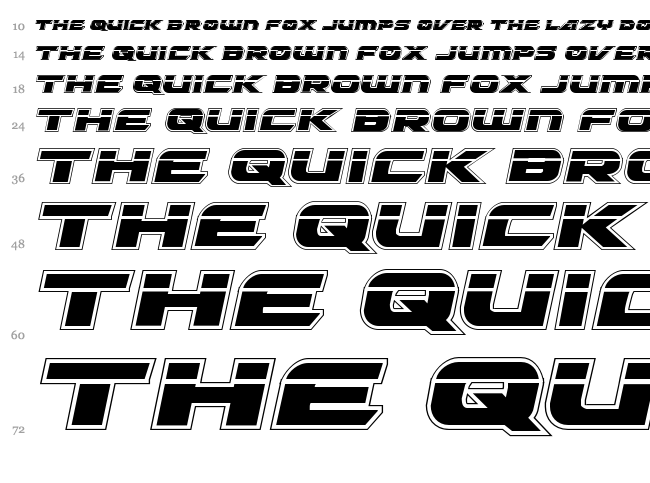Graymalkin font waterfall