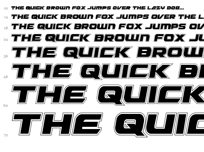 Graymalkin font waterfall