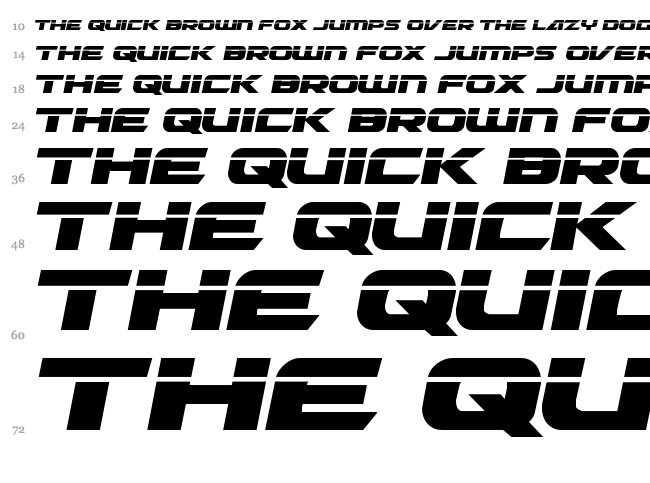 Graymalkin font waterfall