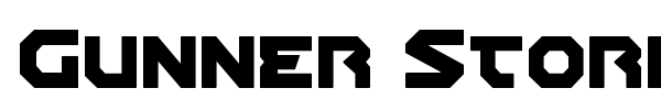 Gunner Storm font preview