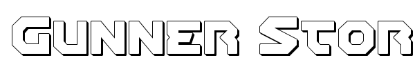 Gunner Storm font preview