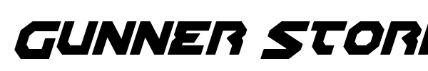Gunner Storm font preview