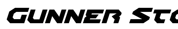 Gunner Storm font preview