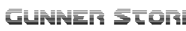 Gunner Storm font preview
