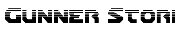 Gunner Storm font preview