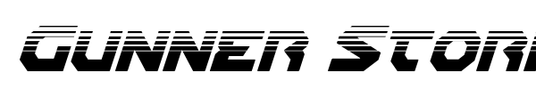 Gunner Storm font preview