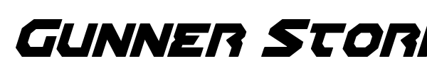 Gunner Storm font preview