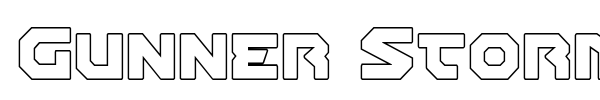 Gunner Storm font preview