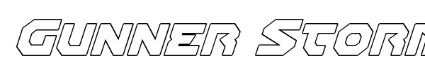 Gunner Storm font preview