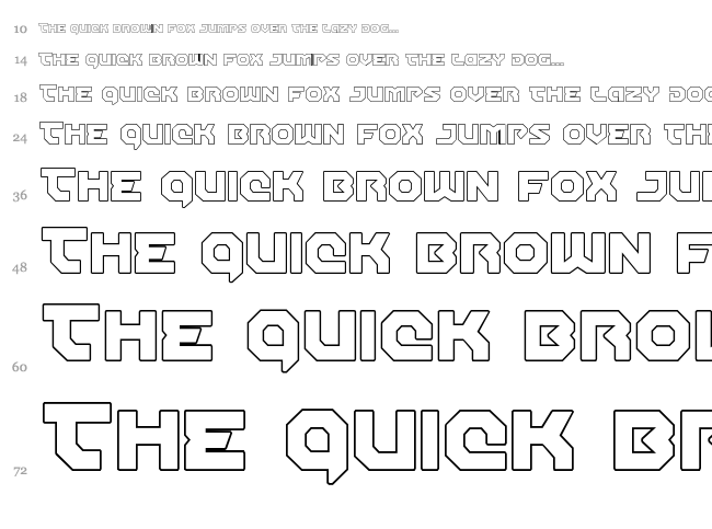 Gunner Storm font waterfall