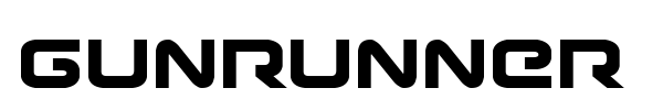 Gunrunner font preview