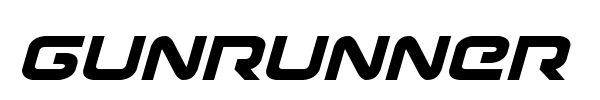 Gunrunner font preview