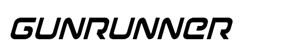 Gunrunner font preview