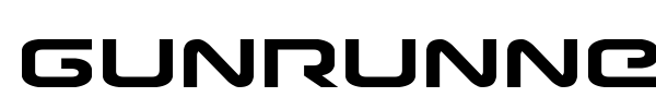 Gunrunner font preview
