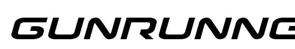 Gunrunner font preview