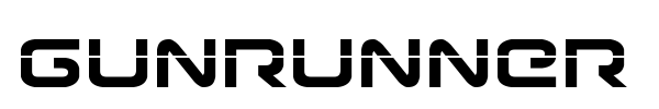 Gunrunner font preview