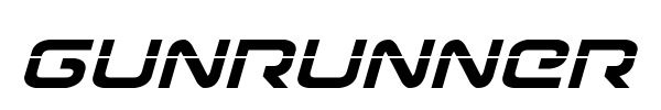 Gunrunner font preview