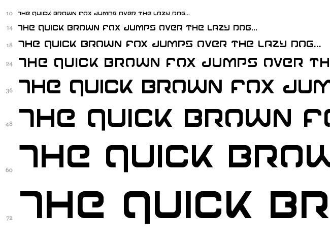 Gunrunner font waterfall