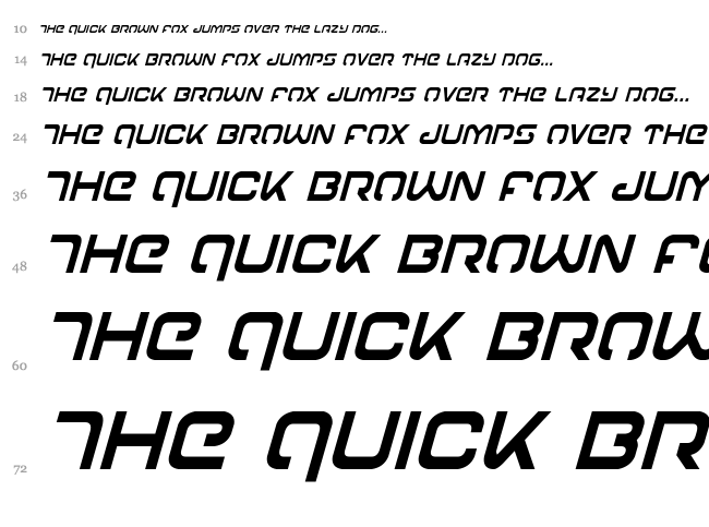 Gunrunner font waterfall