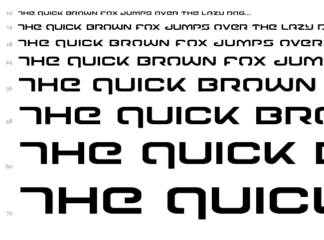 Gunrunner font waterfall