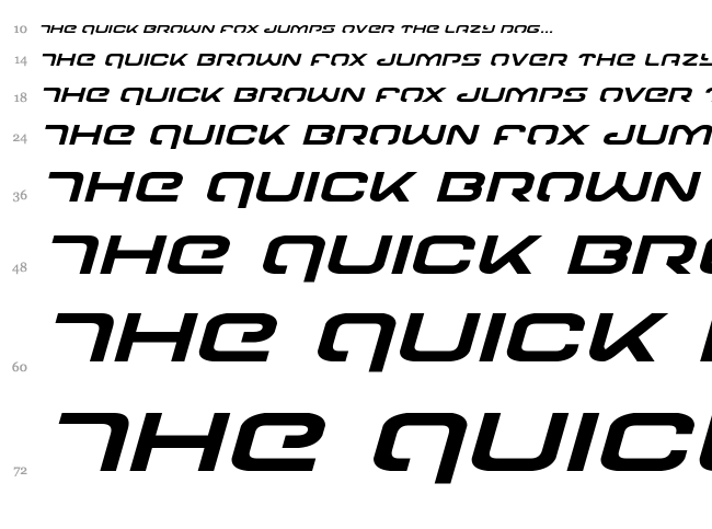 Gunrunner font waterfall