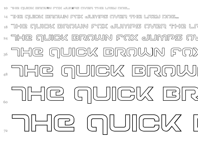 Gunrunner font waterfall
