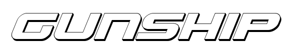 Gunship font