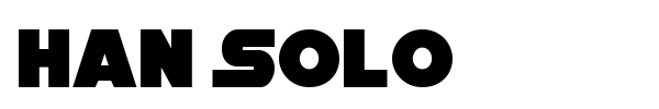 Han Solo font preview
