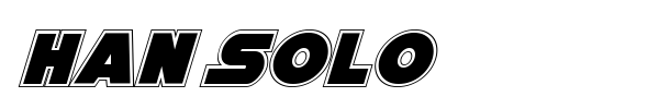 Han Solo font preview