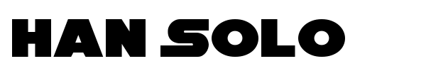 Han Solo font preview