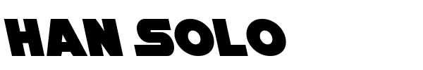 Han Solo font preview