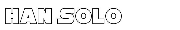 Han Solo font preview