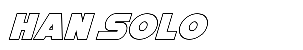 Han Solo font preview