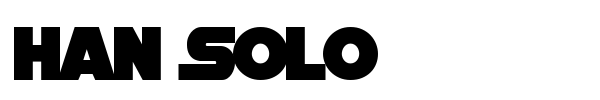 Han Solo font preview