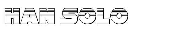 Han Solo font preview