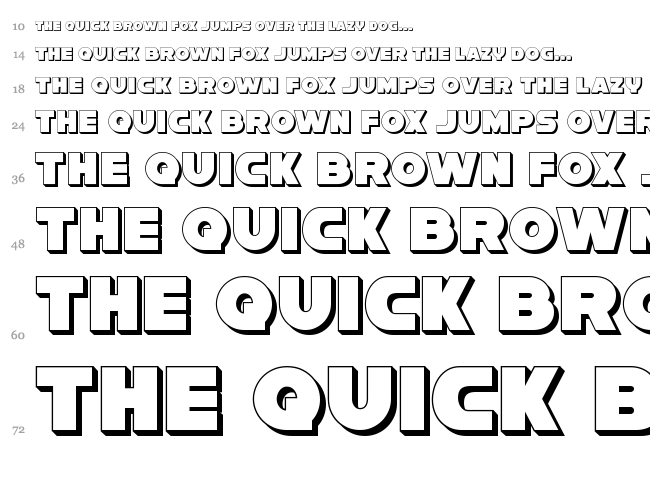 Han Solo font waterfall