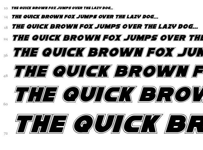 Han Solo font waterfall