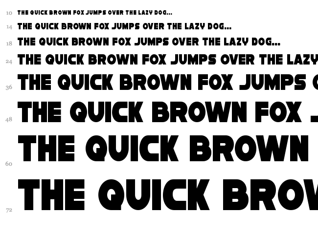 Han Solo font waterfall