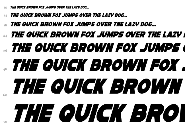 Han Solo font waterfall