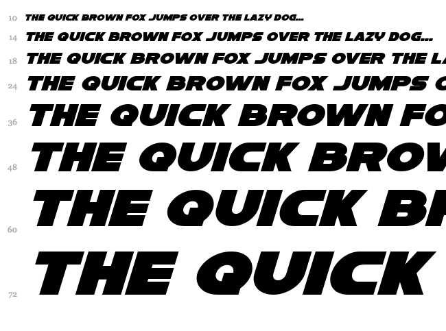 Han Solo font waterfall