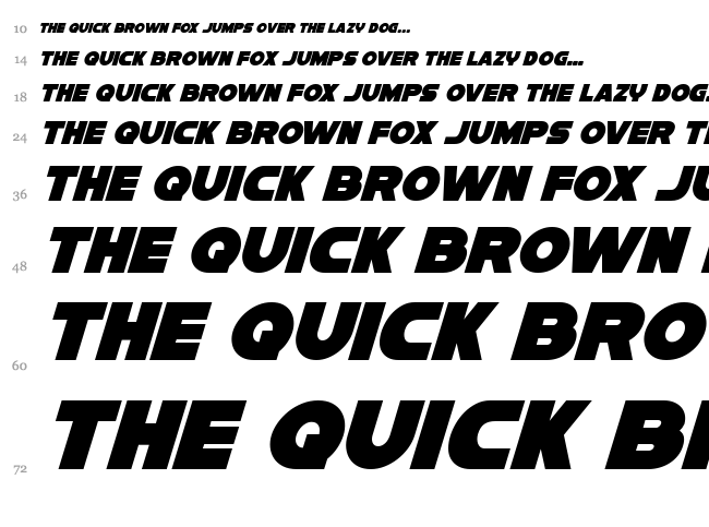 Han Solo font waterfall
