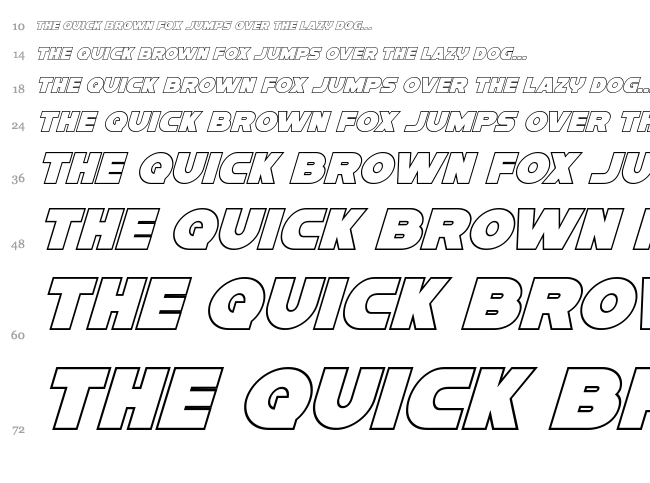 Han Solo font waterfall