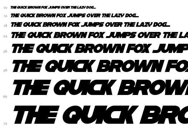 Han Solo font waterfall